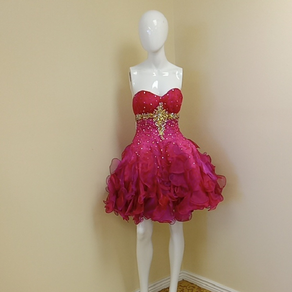 Hannah S Bold Fuchsia Homecoming Dress Size 0